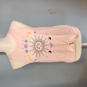 No Boundaries celestial Astrology sun and moon tie knot front top Whimsigoth Y2K